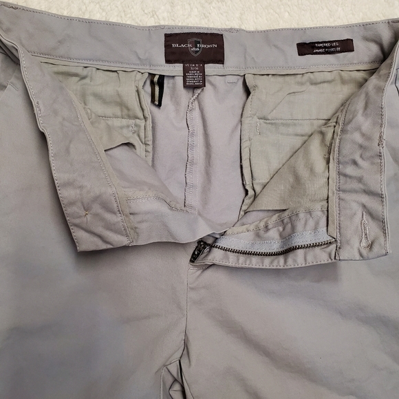 Black Brown 1826 Tailord fit twill pants - Picture 4 of 5